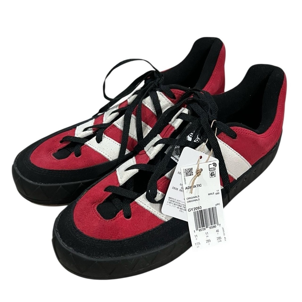 NWT Adidas Originals Adimatic Power Red Black Sneakers  GY2093 Men’s US 11.5